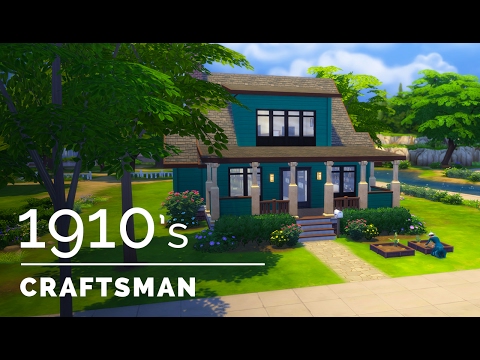 Sims 4  |  Decade Build Series  |  1910s Craftsman Bungalow