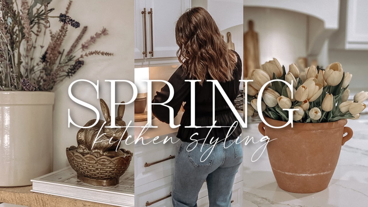 SPRING KITCHEN DECORATE WITH ME 2025 | Neutral Home Decorating Ideas ...