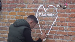Zadruga 6 - Awww, Marko crta srce i u njemu piše Maja+Marko - 03.10.2022.
