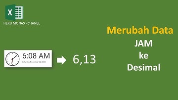 Mengubah data Jam menjadi data desimal