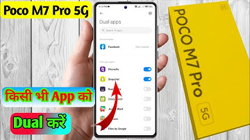 poco m7 pro 5g dual app settings, poco m7 pro 5g me dual app kaise kare