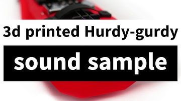 3d printed Hurdy-gurdy - sound sample