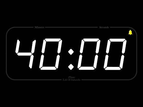 40 MINUTE - TIMER & ALARM - Full HD - COUNTDOWN