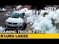 Toxic foam from Varthur lake disrupts traffic in Bengaluru