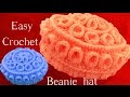 Como hacer Gorro Boina tejido a Crochet o Ganchillo con relieves en capas