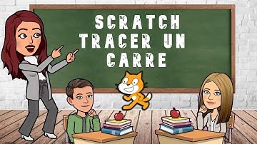 SCRATCH - TRACER UN CARRÉ (AVEC BOUCLE RÉPÉTITION) 🐱