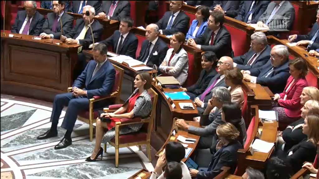 SS.MM. los Reyes, en la Asamblea Nacional Francesa