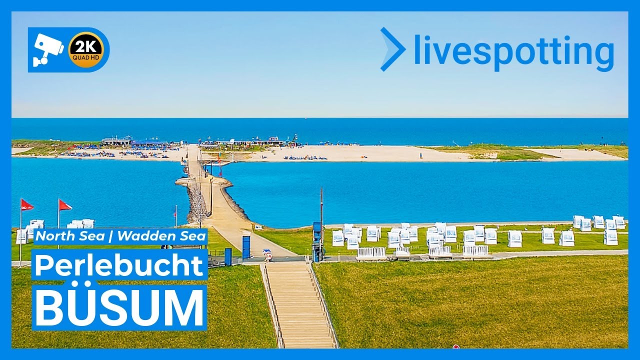 🔴 LIVE: Büsum Perlebucht – North Sea & Wadden Sea | Live Webcam in HD (Nordsee & Wattenmeer)