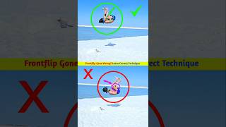 One Error  Bad Frontflip Landing 🥶 #shorts #frontflip #tutorial #youtubeshorts