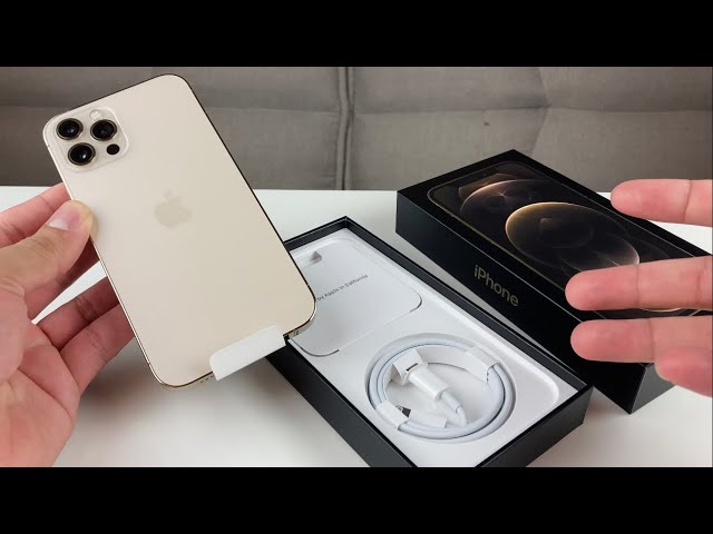 Iphone 12 Pro Gold Unboxing Official Youtube