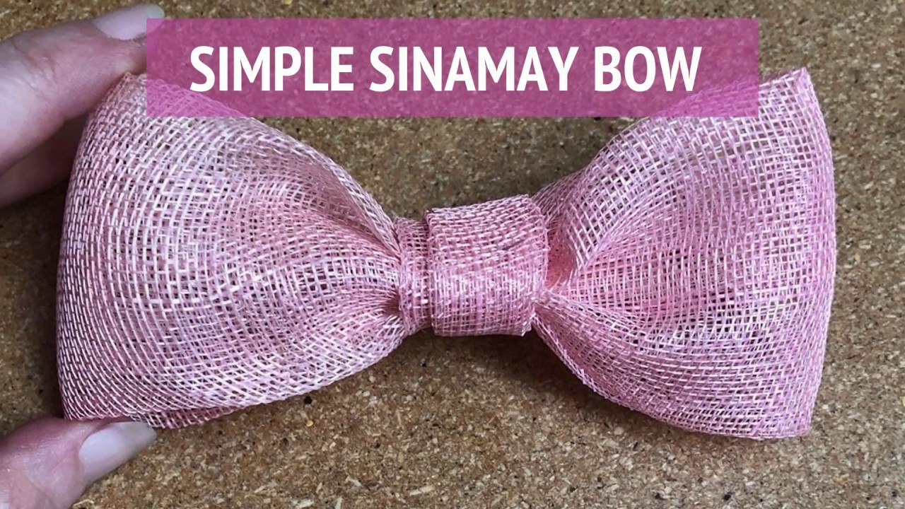 Make a Simple Sinamay Bow - HATalk DIY Millinery Project #1 - YouTube
