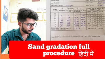 fine aggregate gradation/ m sand gradation#concrete #gradation