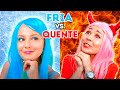 Garota QUENTE 🔥 vs. Garota FRIA 🧊 - Problemas com roupas💅  - 100 Botões em ROUND 6 - por Opa Sopa