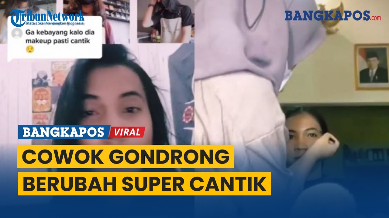 Cowok Gondrong Berubah Super Cantik Usai Makeup, Warganet Ketar-ketir: Cantik Woi