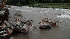 Ariège : inondations à Saint-Lizier après la rupture d'une digue en raison de la montée du Salat