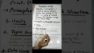 Paragraph - Writing