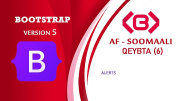 Bootstrap 5 Beginner - 06 - Somali - Alerts