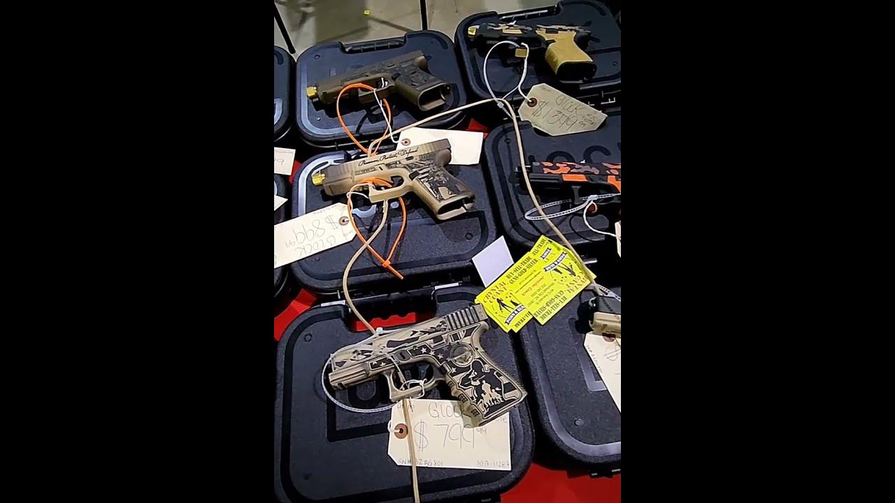 CUSTOM GLOCKS at Dixie Gun Show Raleigh NC glock custom gunshow 