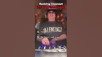 Ranking DJ Song Transitions