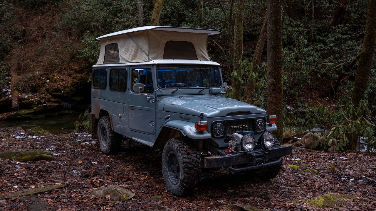 Camping by a Tennessee Mountain Stream in a Classic