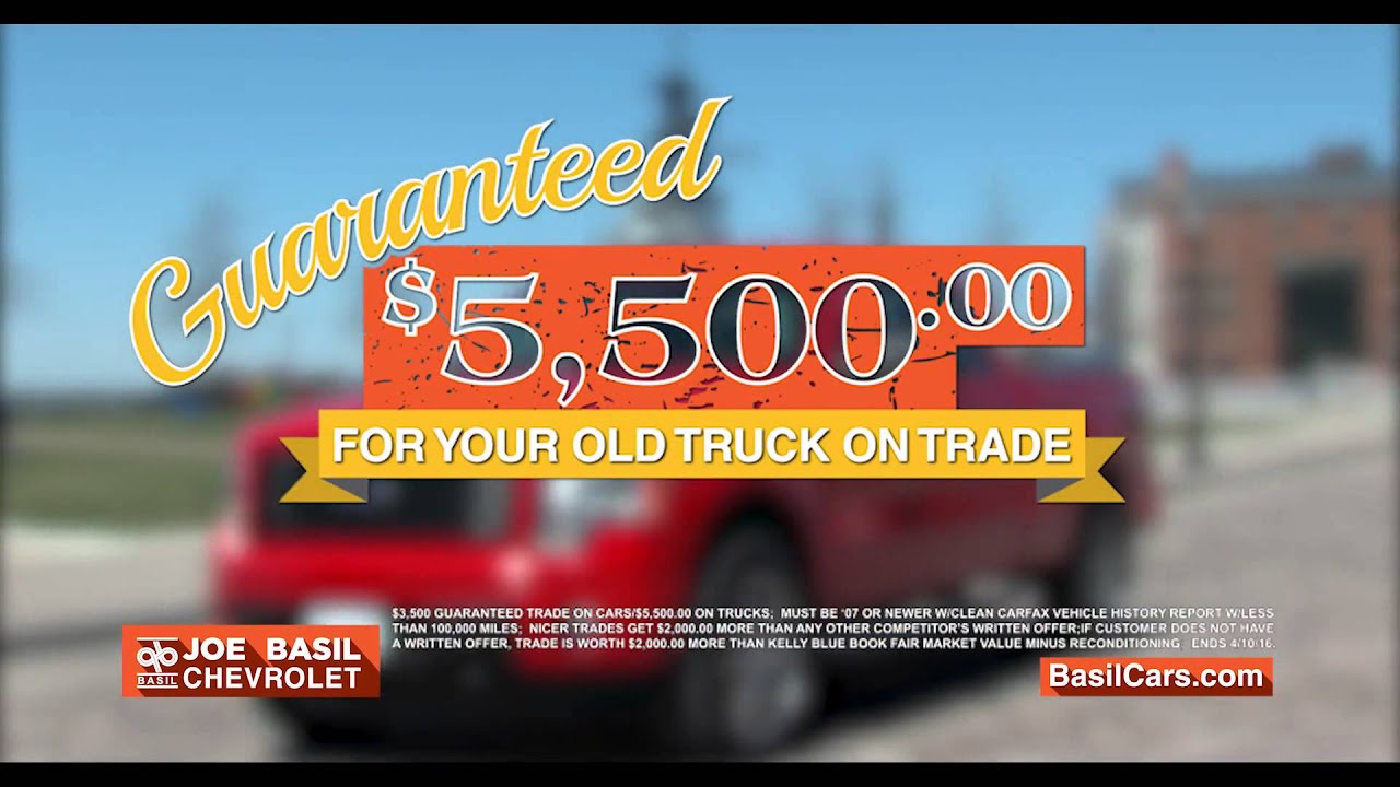 April Joe Basil Chevrolet Commercial YouTube
