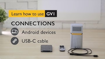 How to Connect with Android through USB-C display port - BenQ GV1 Wireless Portable Projector