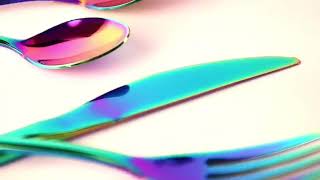 Rainbow Vision™ 24 Piece Mirrored Cutlery Dinner Set