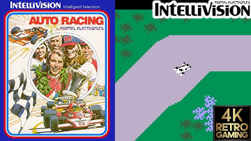 Auto Racing Intellivision 4k Gameplay