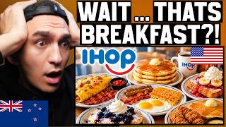 New Zealander Reacts to a European Trying IHOP for the FIRST TIME!