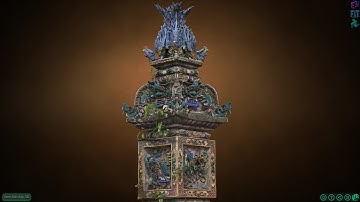 Nền tảng Dữ Liệu Di Sản - Số Hóa Di Tích Trụ tứ linh chùa Hưng Ký