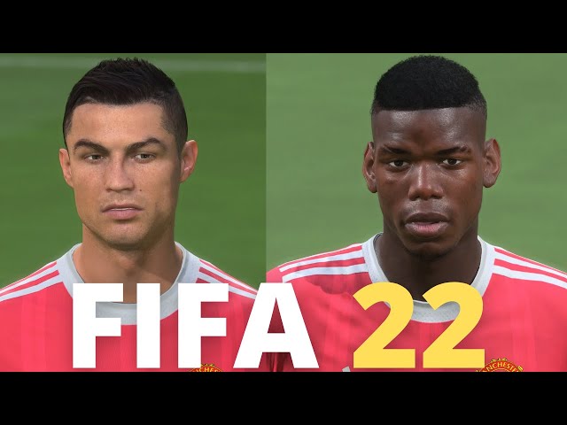 FIFA 22 PS3 Manchester United Faces 