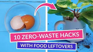 DON'T throw them away! 10 ZERO WASTE HACKS with food LEFTOVERS