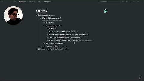 4 Questions - My Journaling Routine in Workflowy - Live Walkthrough [+Template]