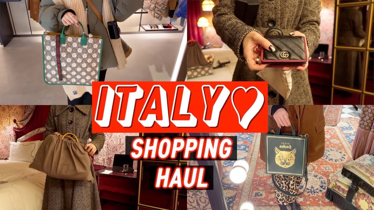 ENG) 이탈리아 쇼핑기🇮🇹 구찌 보테가 펜디 마르니 가방, 지갑, 신발 외 오조오억개│소비신이 사라고 해서 샀을뿐..💜