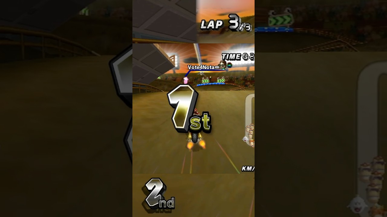 Why You Should NEVER GIVE UP in Mario Kart!