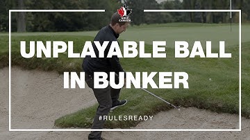 Modernized Rules of Golf: Unplayable Ball in a Bunker