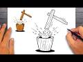 How to draw Mortar and Pestle - Easy Drawing for Kids & Beginners