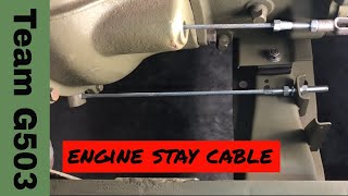 Installing The Engine Stay Cable On A Willys MB G503 TV