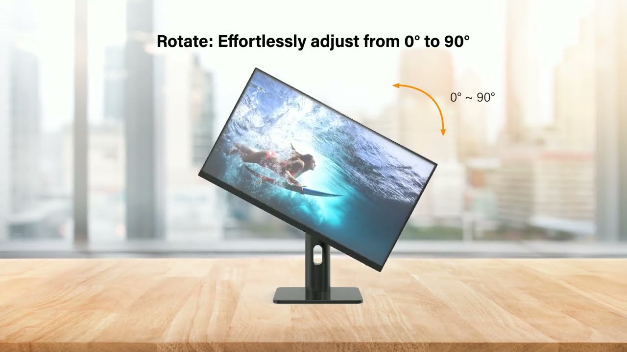 MH2703 27'' 100Hz LCD Monitor With Height Adjustable Stand | AG