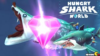 Whale Shark Vs Megalodon Shark Hungry Shark World Vloggest