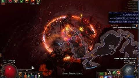[3.0] Path of Exile - Righteous Fire Build - Phantasmagoria Tier 4 Map - Harbinger