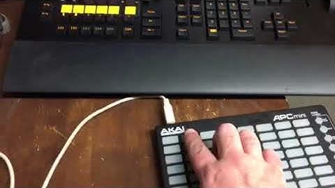 GrandMA2 Midi controlled by an Akai APC Mini