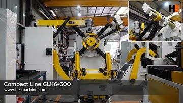 Compact coil feeding line for 10mm coil handling---3 in 1 decoiler straightener feeder machine