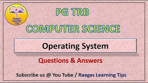 PG TRB CS | Operating System