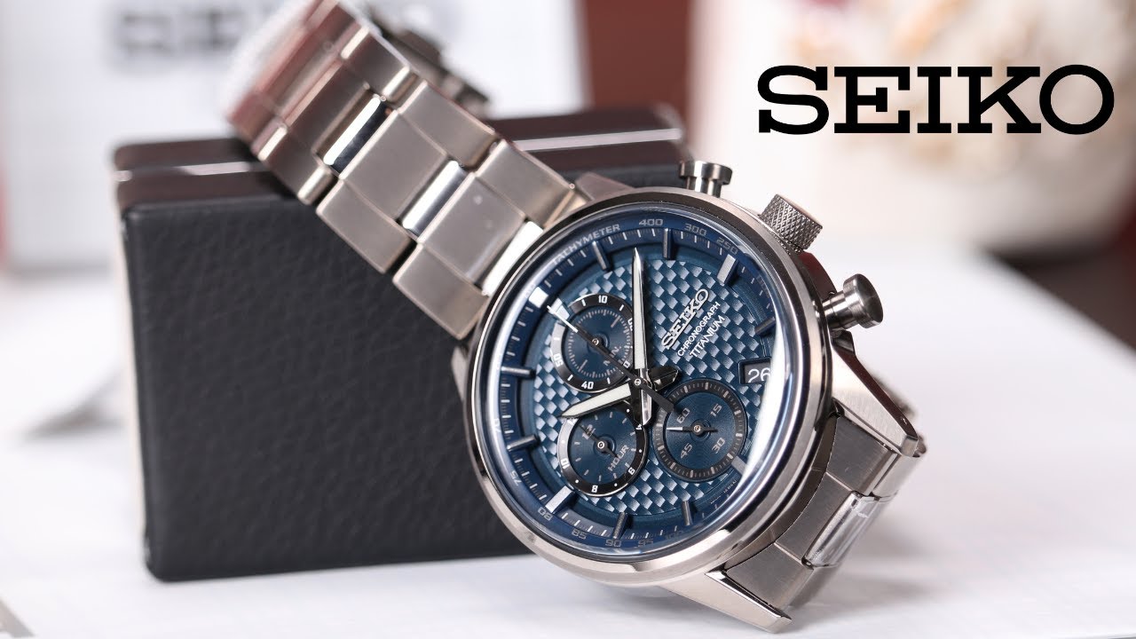 Japanese titanium watch SEIKO CS Sports SSB387P1 | Style-Time - YouTube