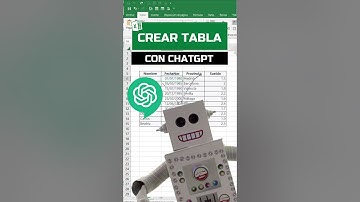 Crear tablas con IA (ChatGPT) #shorts #excel #excelgratis #openai