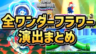 【マリオワンダー】全ワンダーフラワー演出まとめ（全76種類）【スーパーマリオブラザーズ ワンダー】【Switch】【ガンギマリオ】