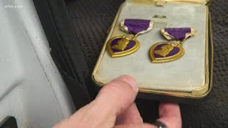 Fort Worth man searching for rightful owner of two Purple Hearts