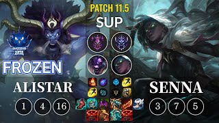 SUP Frozen Alistar vs Senna Sup - KR Patch 11.5