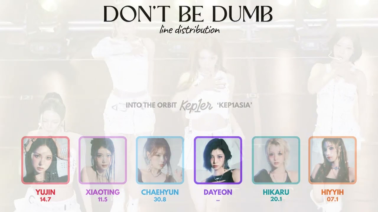 Kep1er - Don't Be Dumb Line Distribution (LIVE VERSION) [Into the Orbit 'Kep1asia' in Seoul Concert]